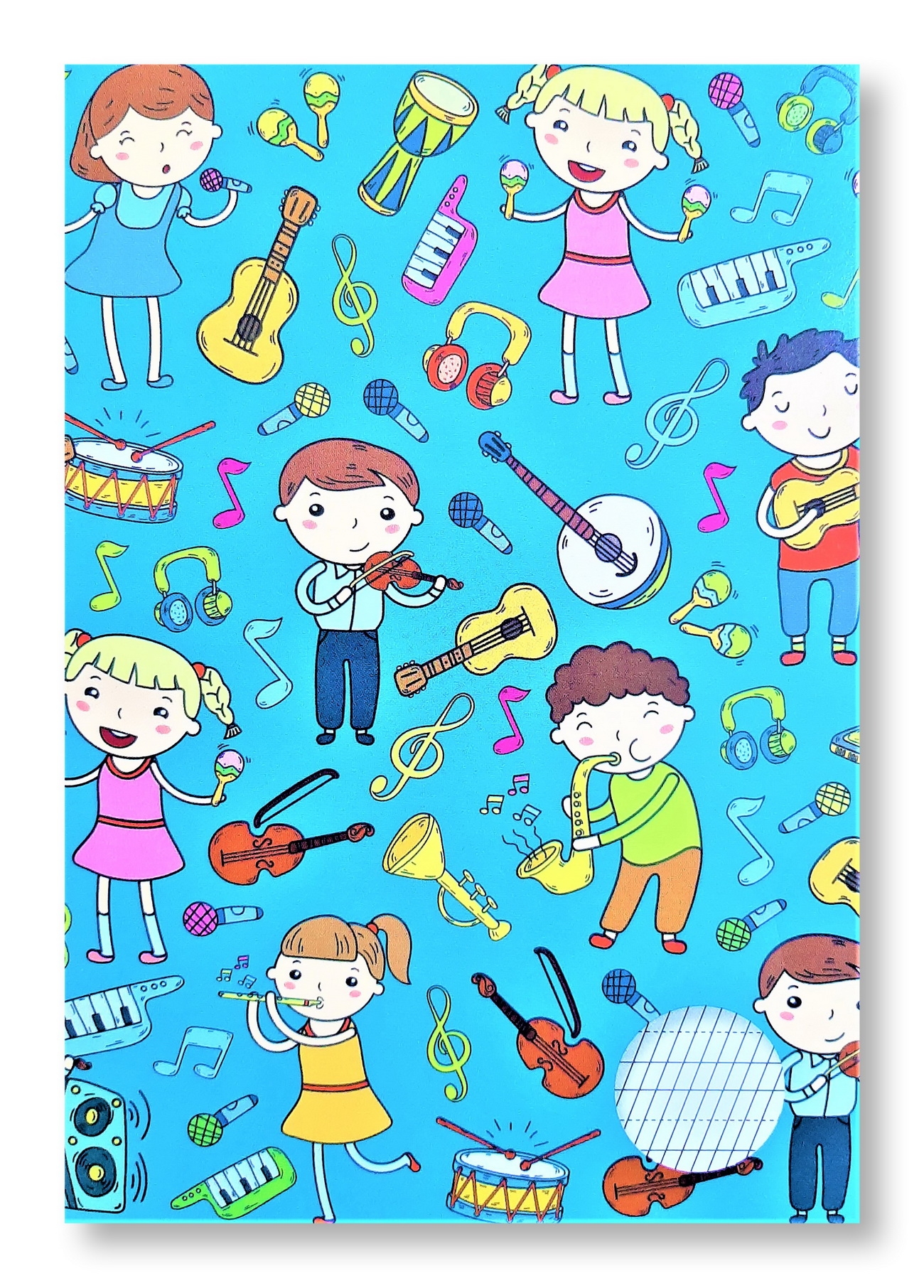 Caiet dictando, Tip 1, A5, 40 file - Copii cu instrumente muzicale Caiet dictando, Tip 1, A5, 40 file - Copii cu instrumente muzicale