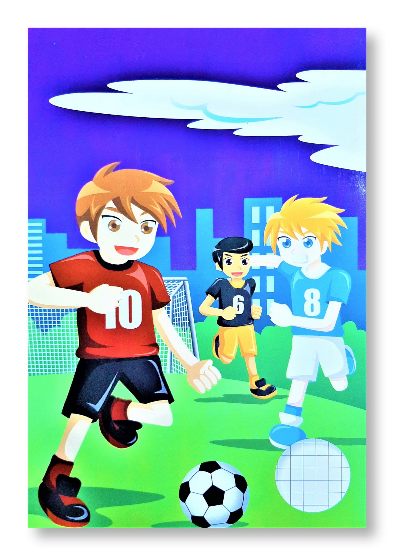 Caiet matematica, A5, 40 file - Copii la fotbal Caiet matematica, A5, 40 file - Copii la fotbal