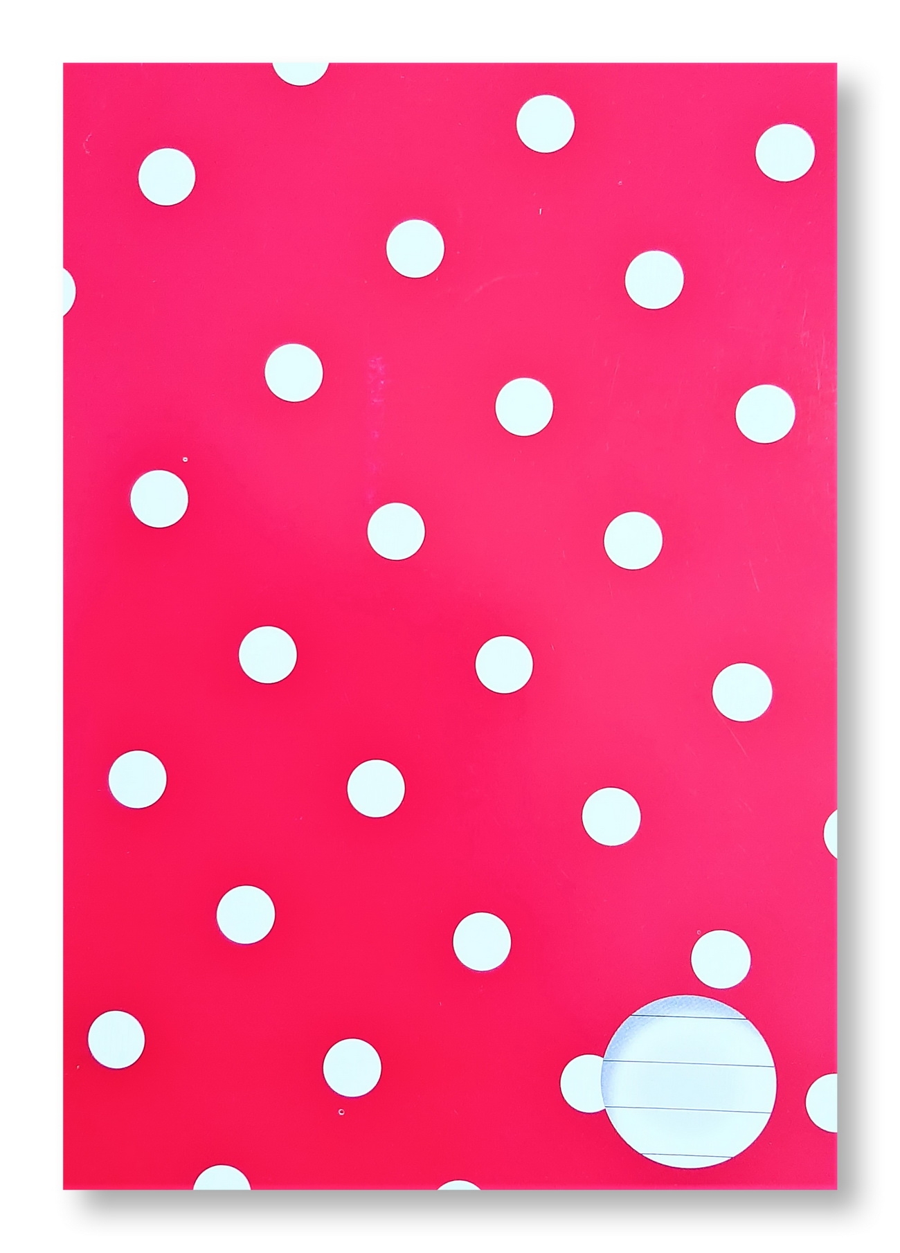 Caiet dictando, A5, 80 file - Rosu cu buline albe Caiet dictando, A5, 80 file - Rosu cu buline albe