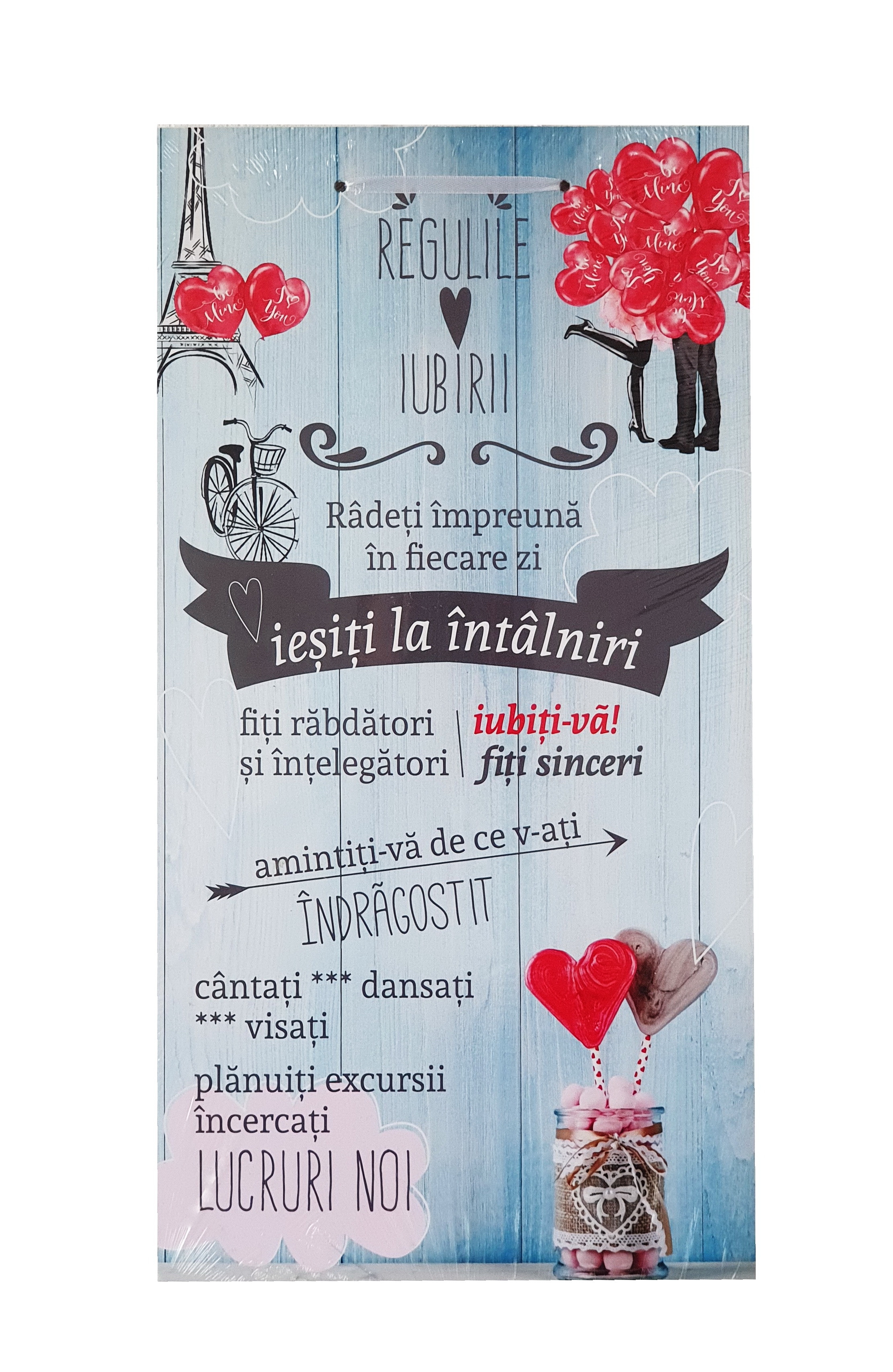 Tablou motivational ( 27x50 ) - Regulile iubirii Tablou motivational ( 27x50 ) - Regulile iubirii