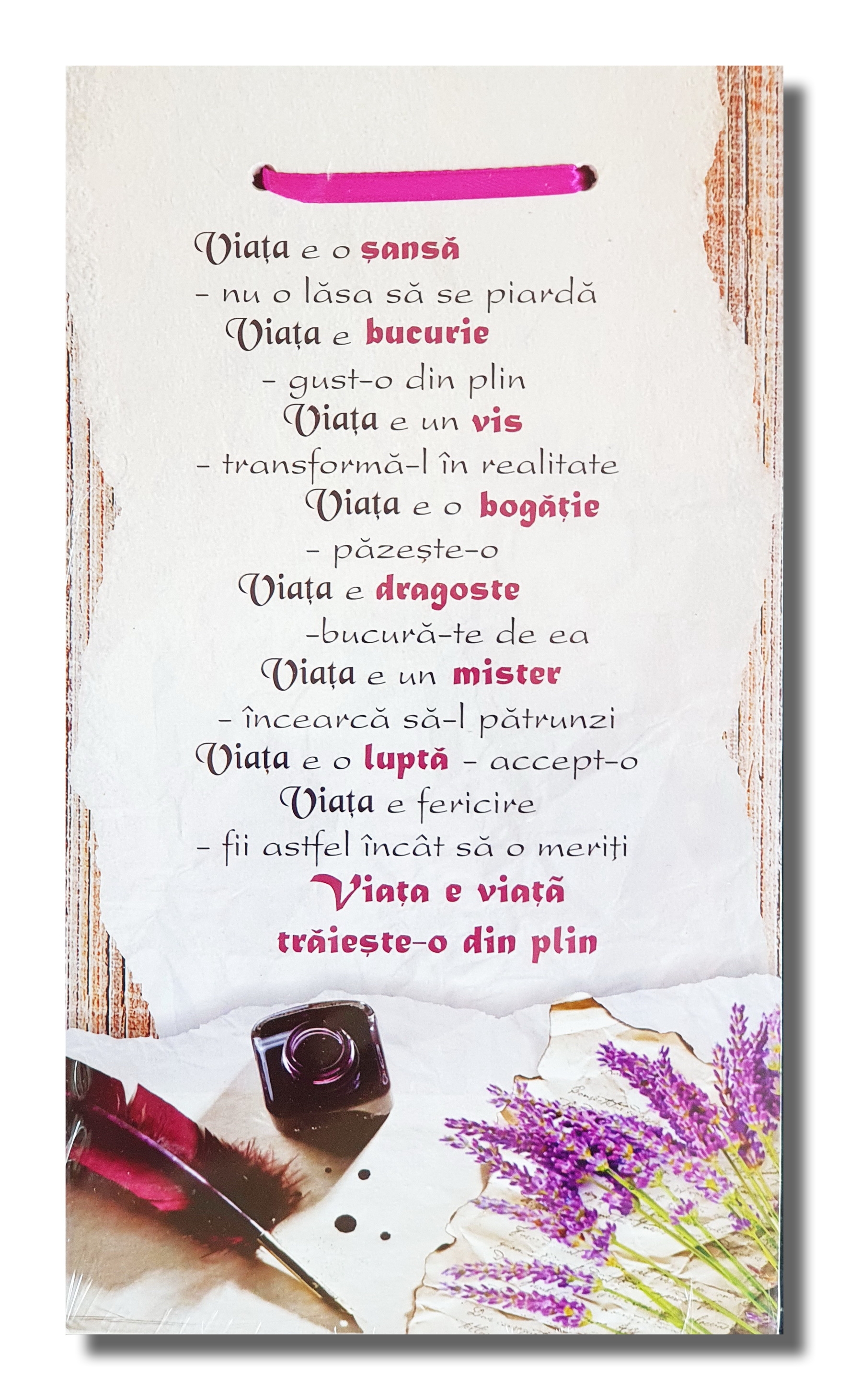 Tablou motivational ( 27x50 ) - Viata e o sansa Tablou motivational ( 27x50 ) - Viata e o sansa