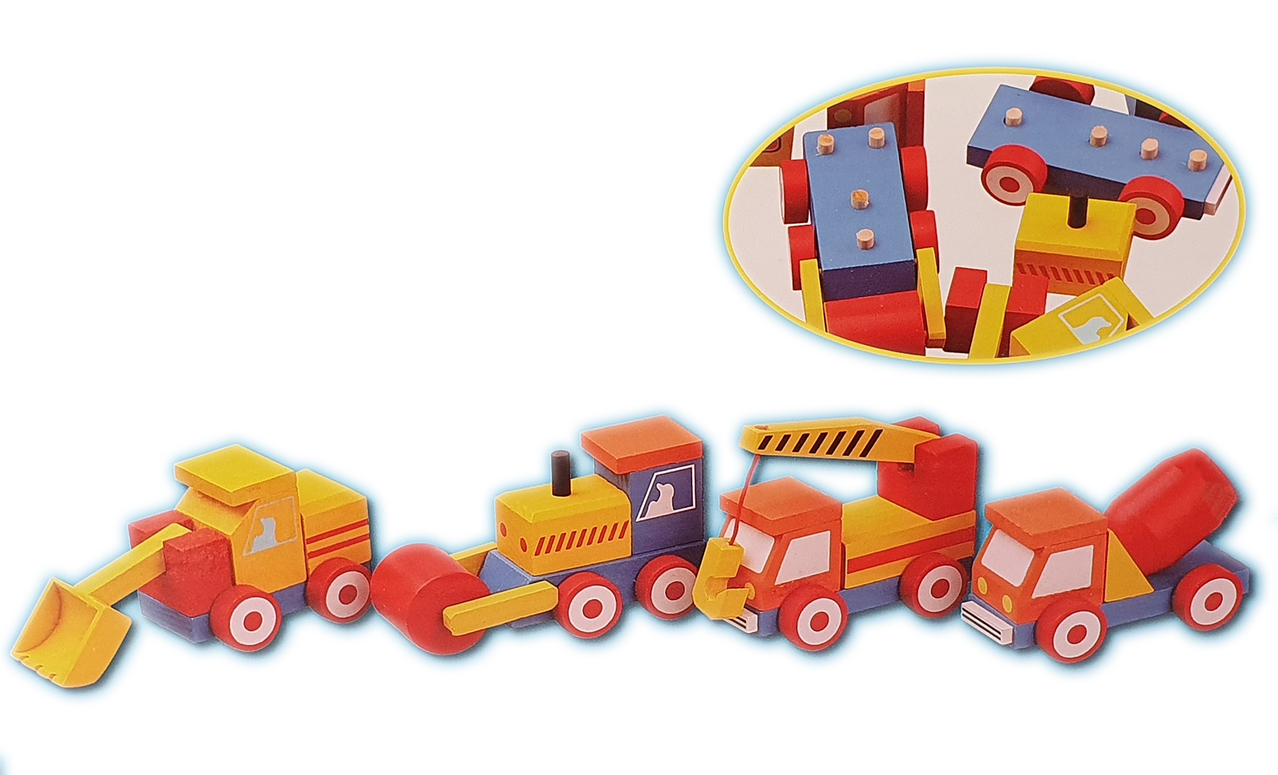 Jucarie din lemn - Set 4 masinute Jucarie din lemn - Set 4 masinute