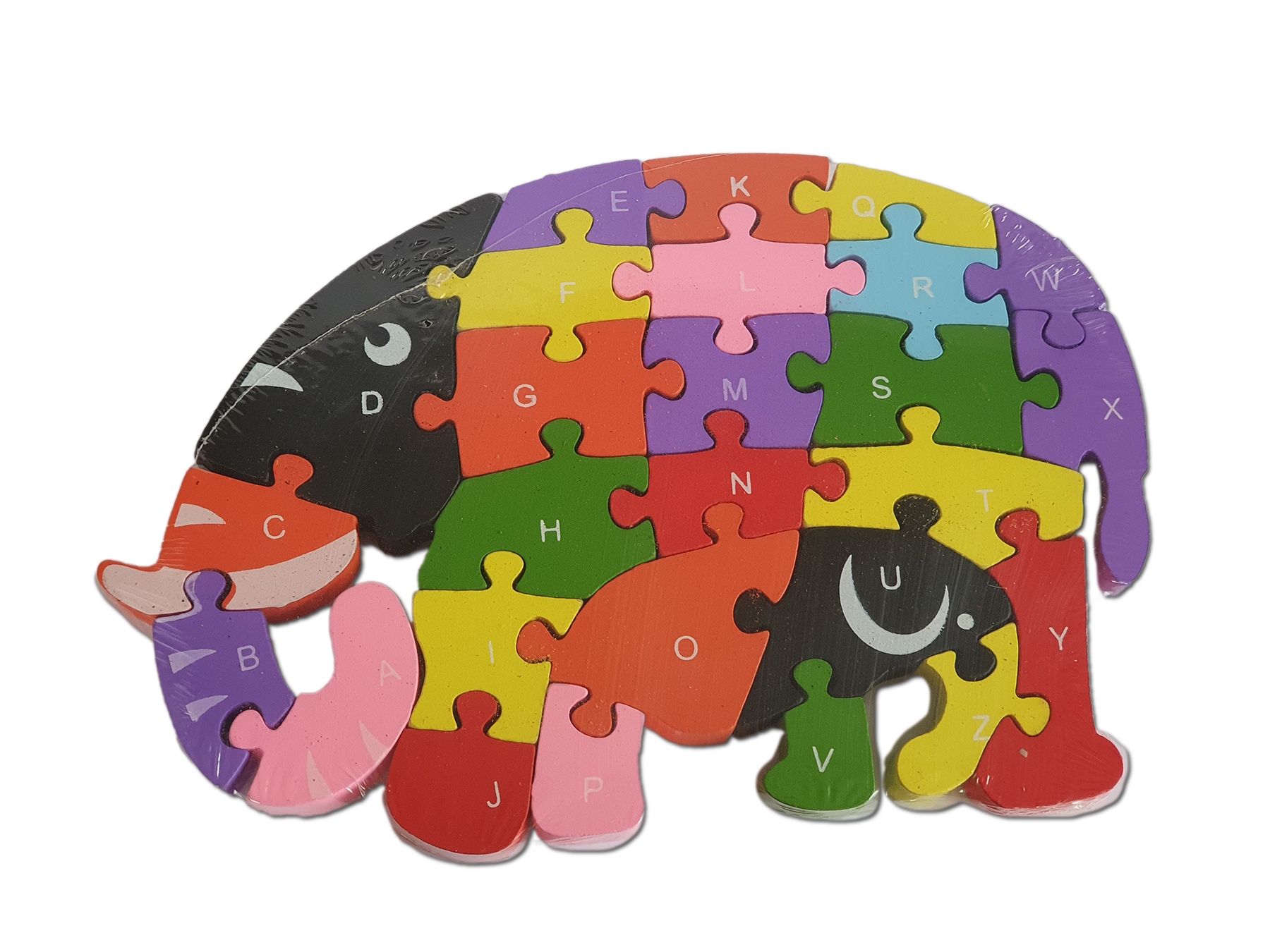 Jucarii din lemn - Puzzle elefant Jucarii din lemn - Puzzle elefant