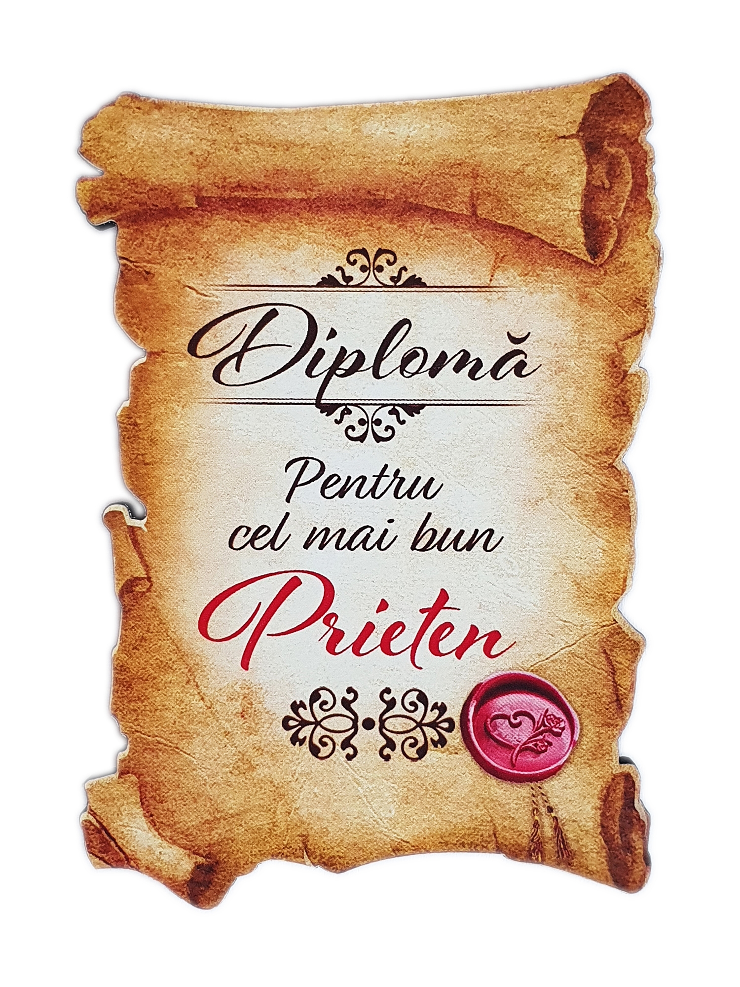Magnet de frigider - Diploma pentru cel mai bun prieten Magnet de frigider - Diploma pentru cel mai bun prieten