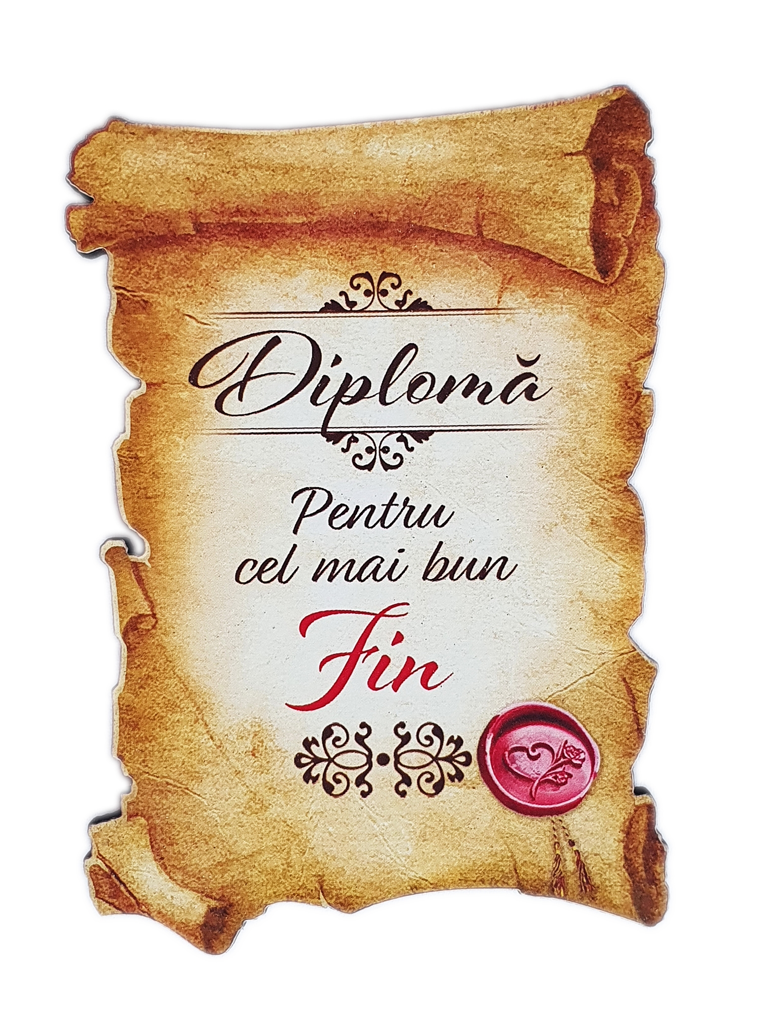 Magnet de frigider - Diploma pentru cel mai bun fin Magnet de frigider - Diploma pentru cel mai bun fin