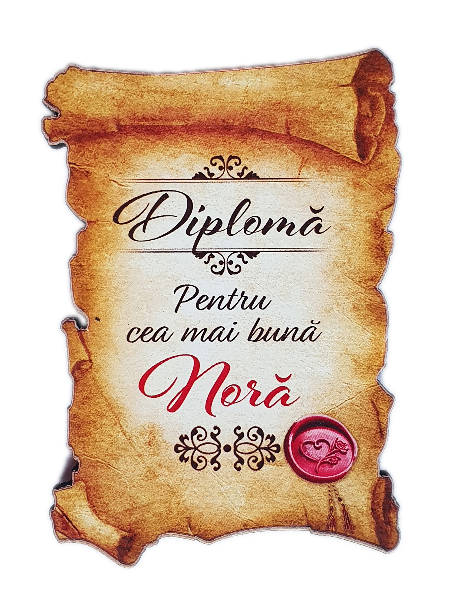 Magnet de frigider - Diploma pentru cea mai buna nora Magnet de frigider - Diploma pentru cea mai buna nora