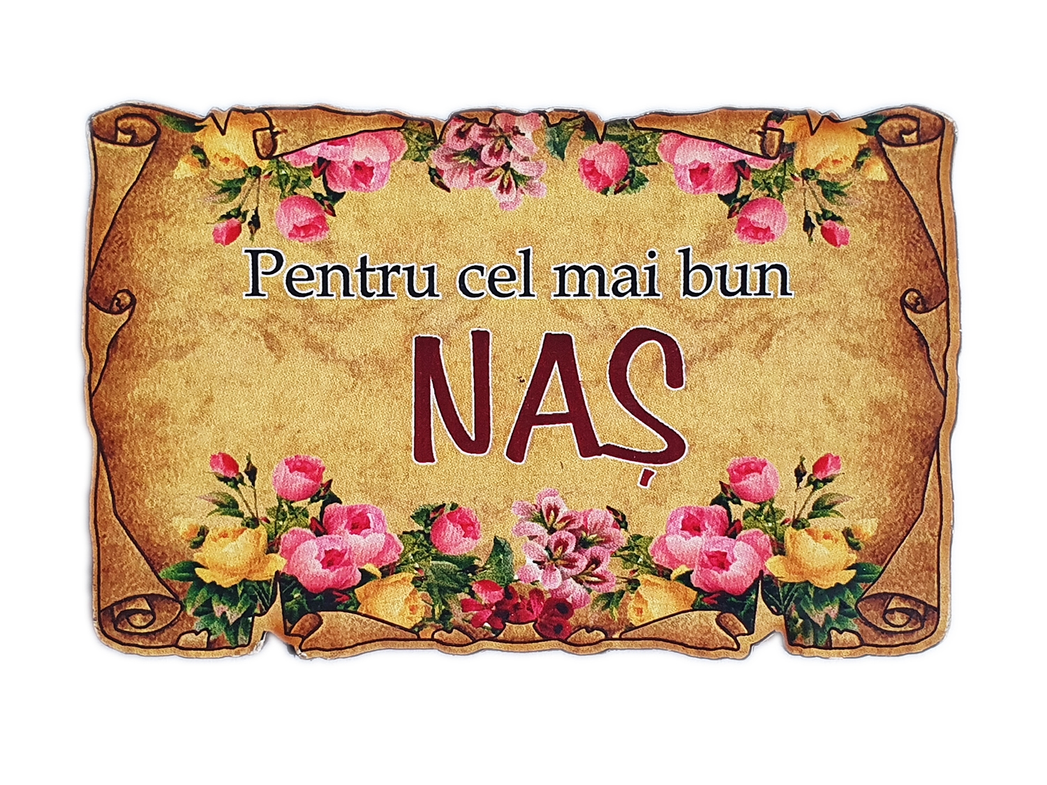 Magnet de frigider - Diplomă pentru cel mai bun naș Magnet de frigider - Diplomă pentru cel mai bun naș