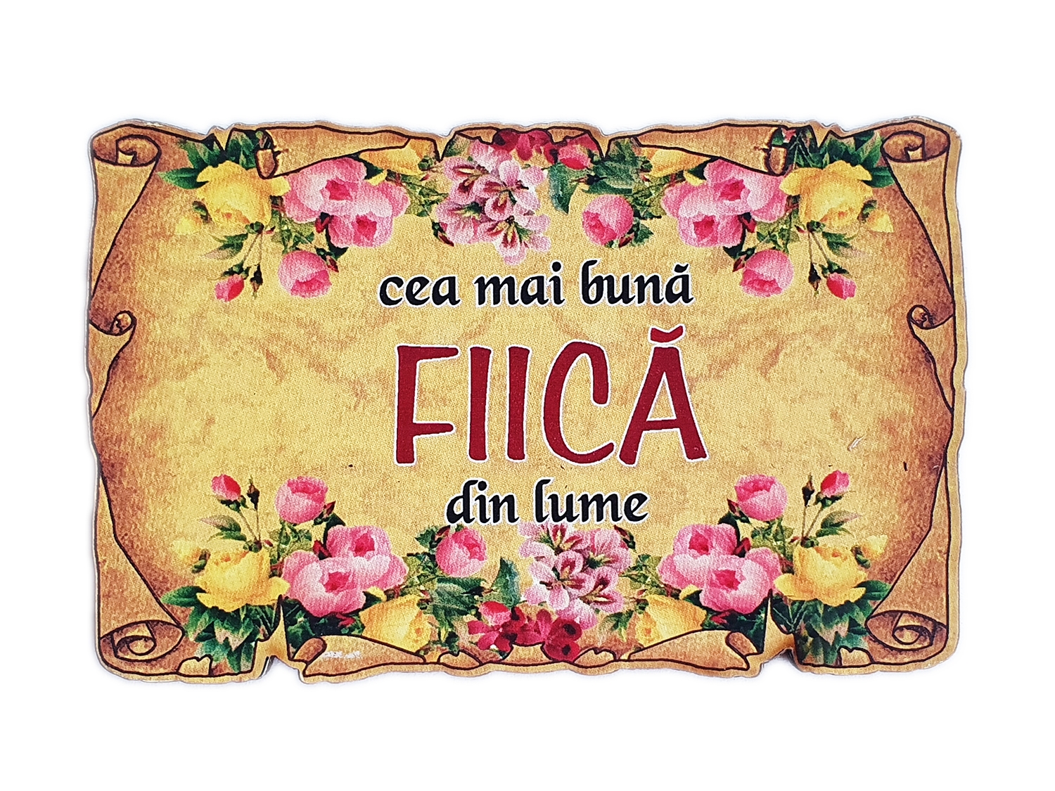 Magnet de frigider - Diploma pentru cea mai buna fiica Magnet de frigider - Diploma pentru cea mai buna fiica