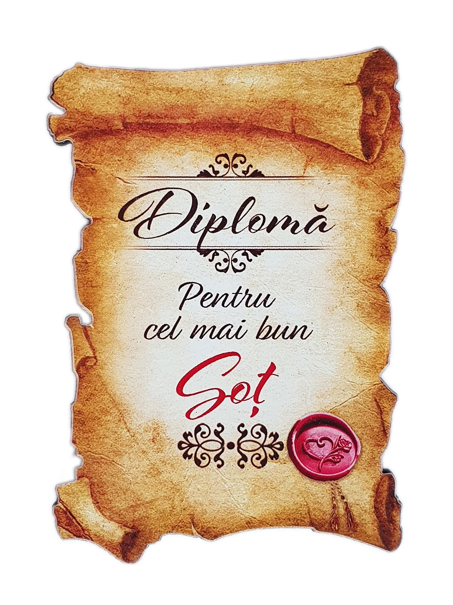 Magnet de frigider - Diplomă pentru cel mai bun soț Magnet de frigider - Diplomă pentru cel mai bun soț