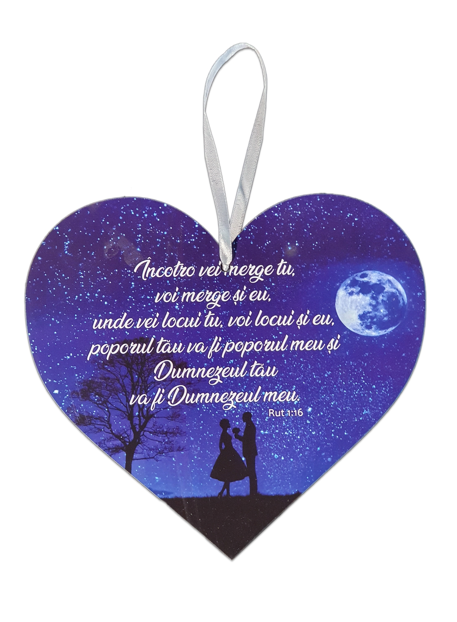 Tablita inima cu mesaj crestin - Incotro vei merge tu, voi merge si eu Tablita inima cu mesaj crestin - Incotro vei merge tu, voi merge si eu