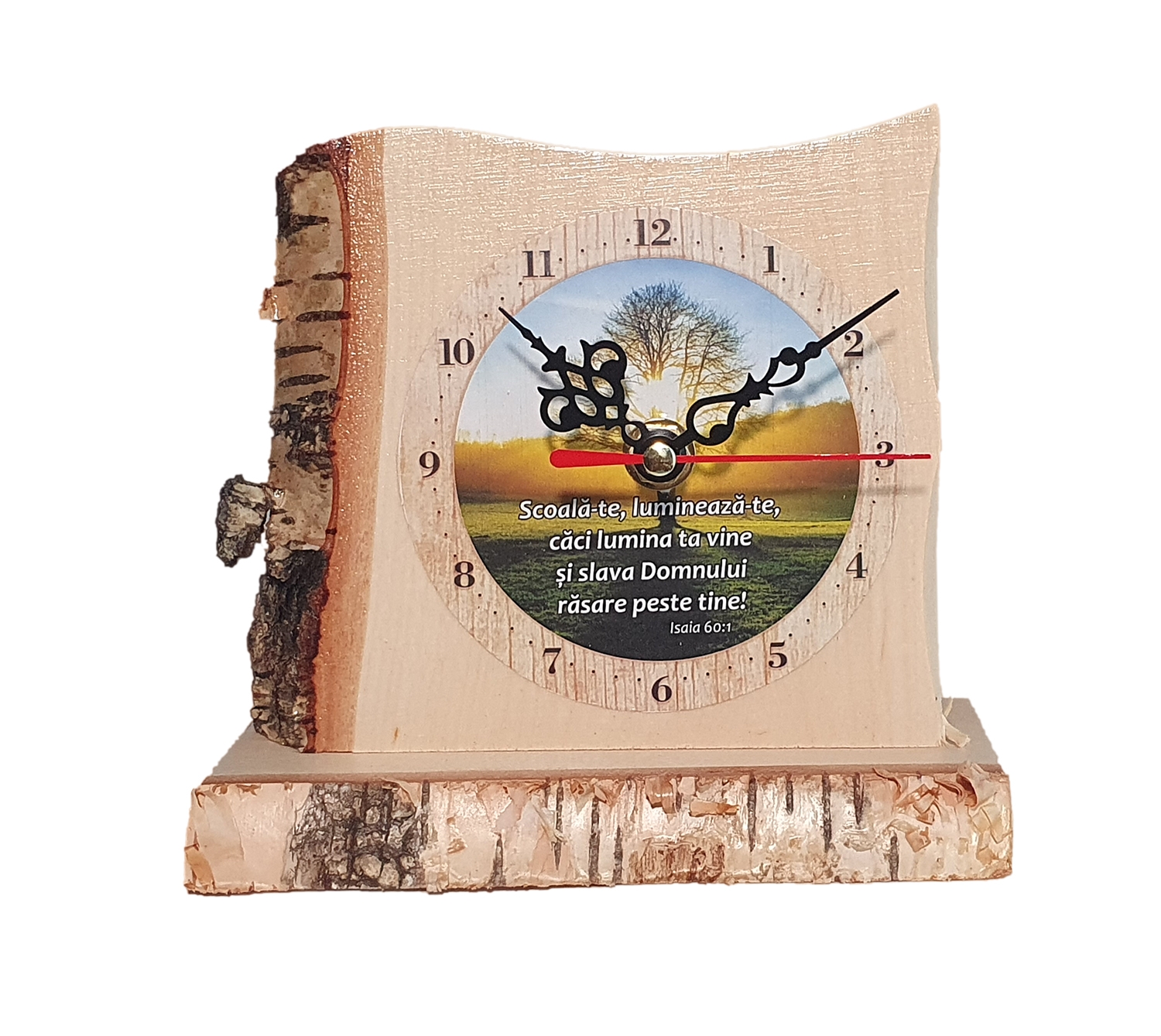 Ceas de masa cu mesaj crestin  - Scoala-te, lumineaza-te Ceas de masa cu mesaj crestin  - Scoala-te, lumineaza-te
