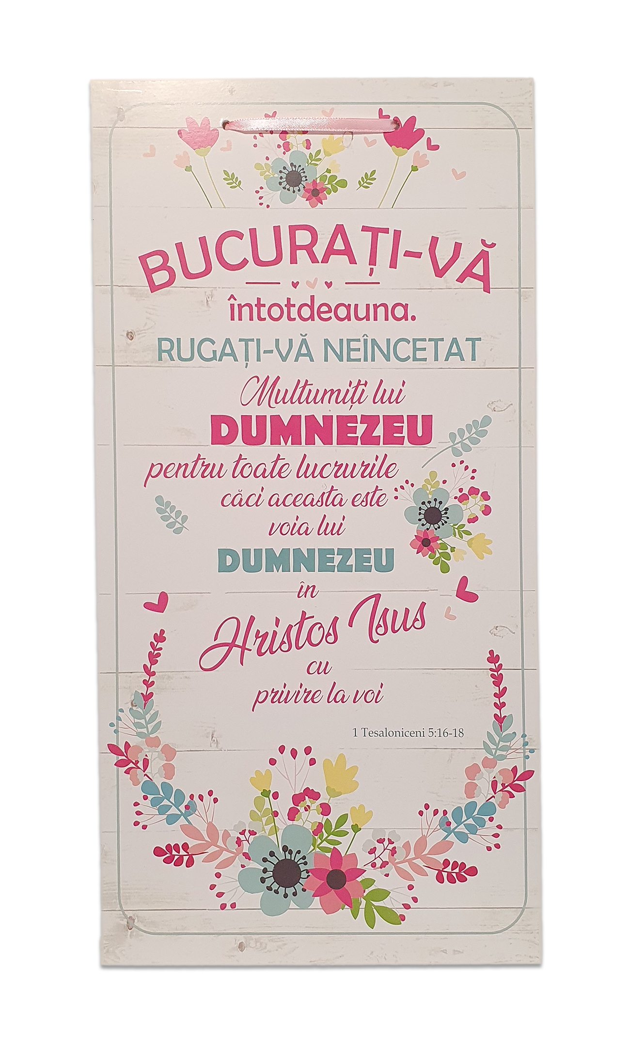 Tablou cu mesaj crestin - Bucurati-va intotdeauna