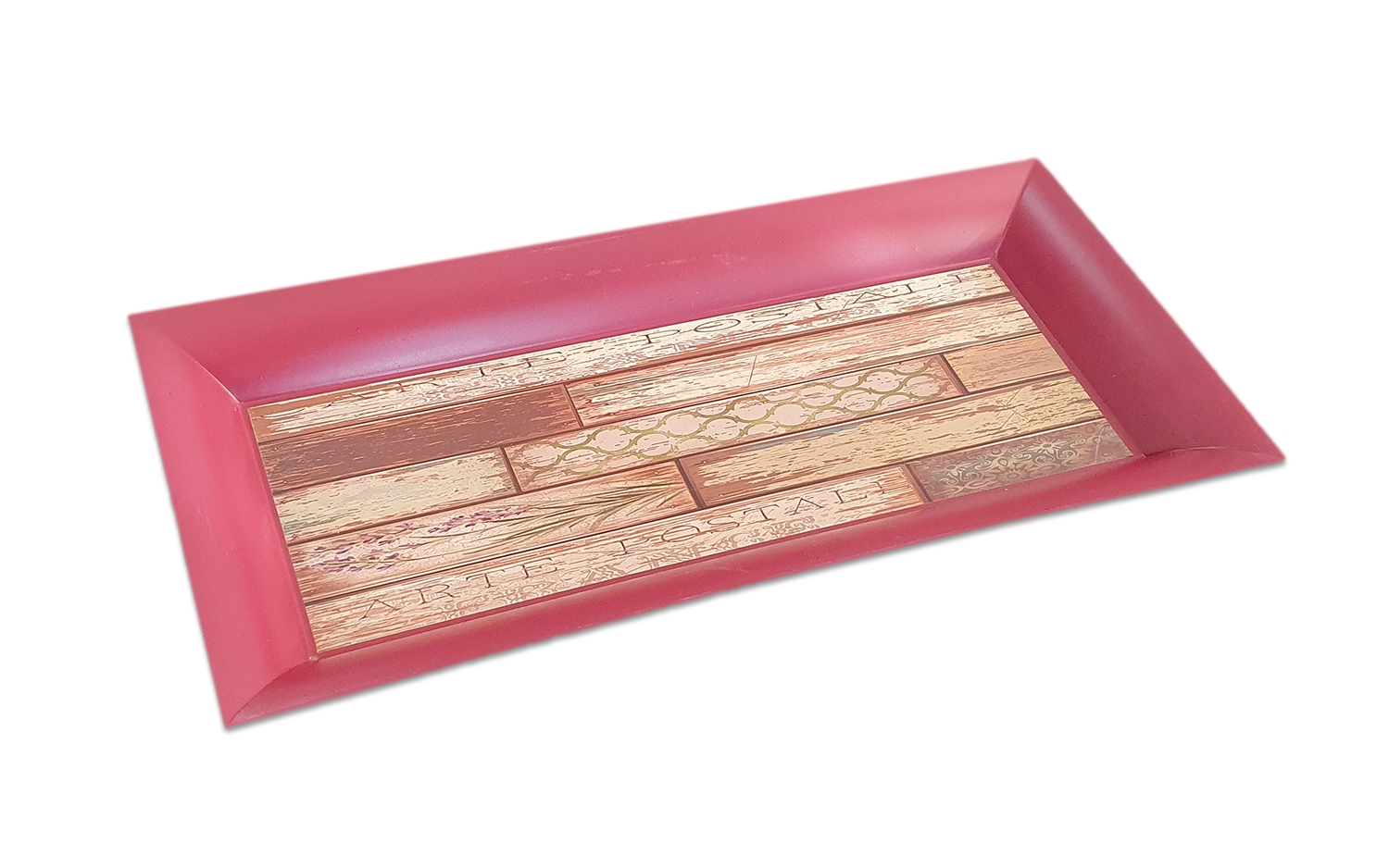 Platou decorativ dreptunghi - Rosu Platou decorativ dreptunghi - Rosu