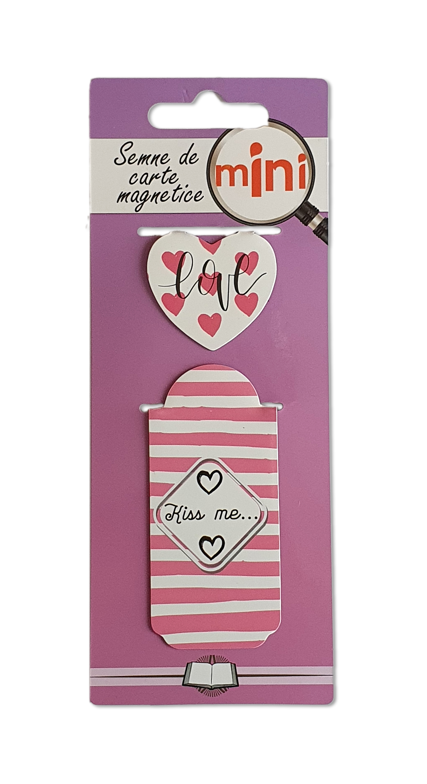 Semn de carte magnetic - Kiss me Semn de carte magnetic - Kiss me