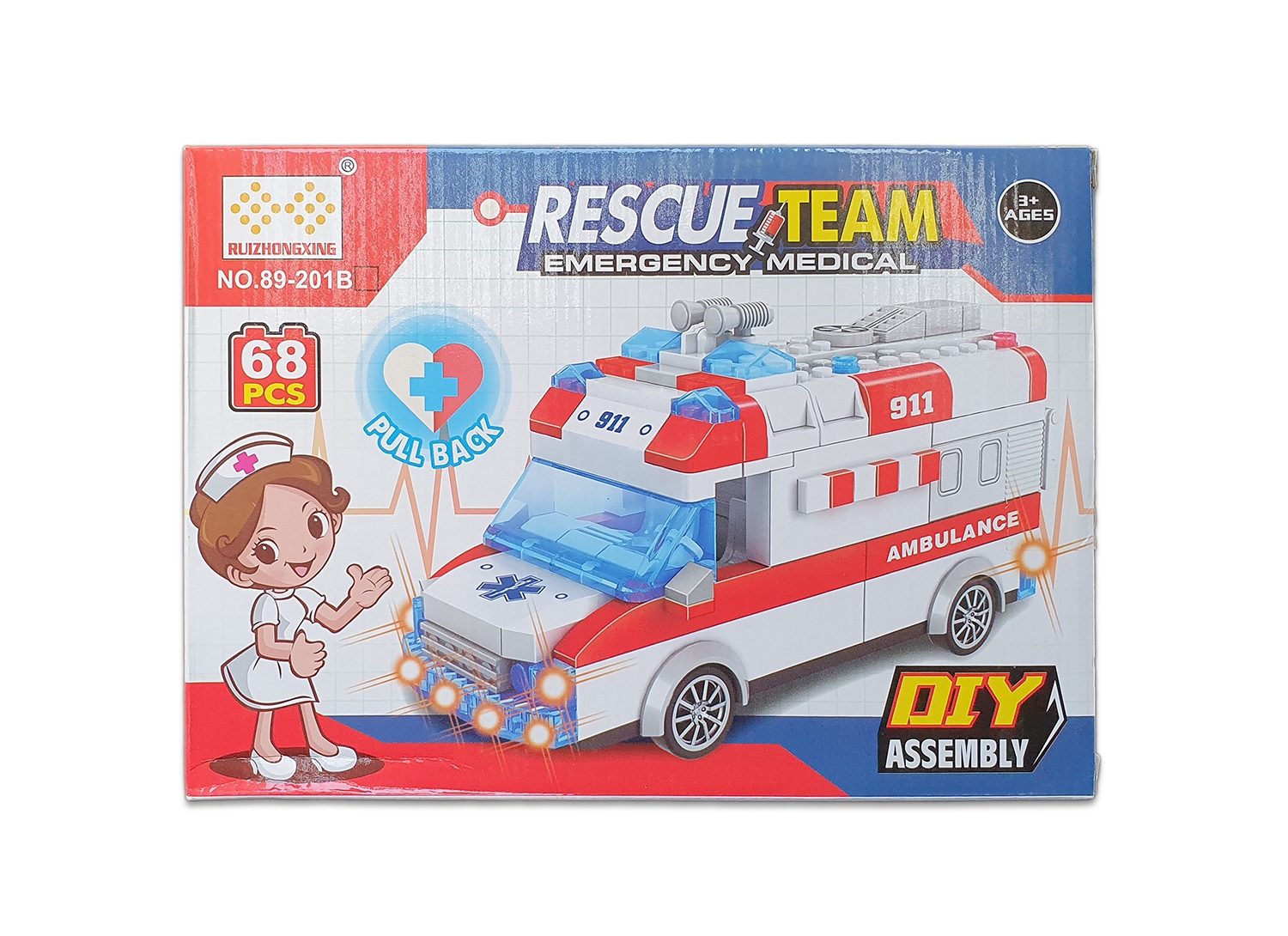 Set joc de constructie - Ambulanta Set joc de constructie - Ambulanta