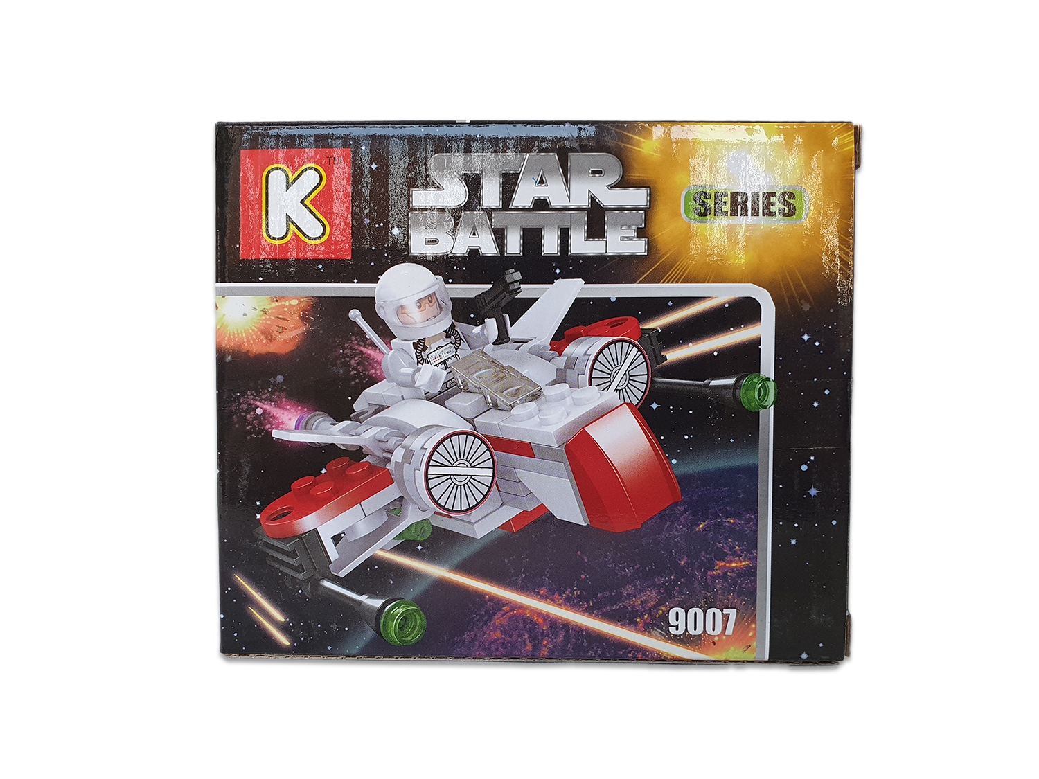 Joc de constructii cu cuburi - Star Battle (117 piese)