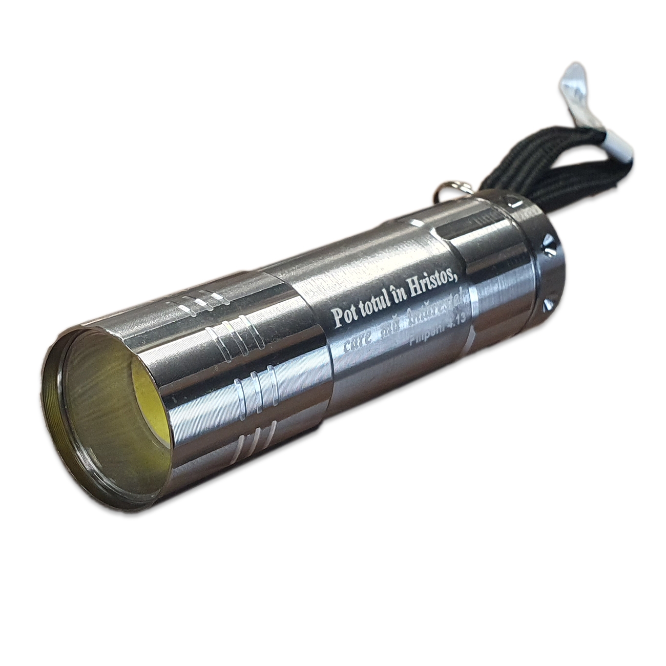 Lanterna mica metal - "Pot totul in Hristos" (Filipeni 4:13)