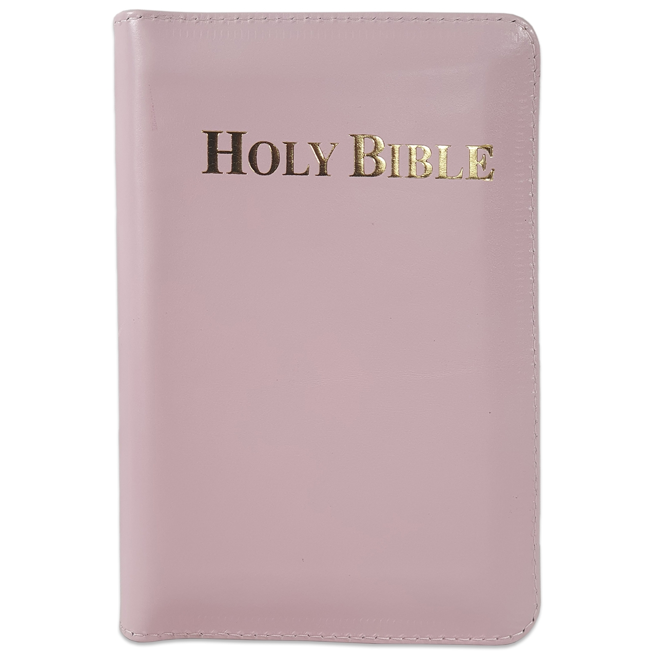 Biblia in lb. engleza, King James Version, mica, piele, roz pal, aurita, fermoar, cuv. lui Isus cu rosu Biblia in lb. engleza, King James Version, mica, piele, roz pal, aurita, fermoar, cuv. lui Isus cu rosu