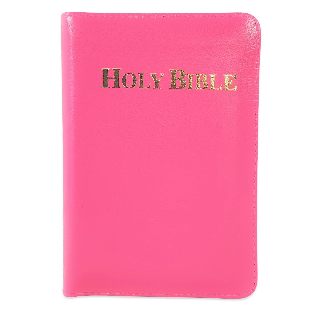 Biblia in lb. engleza, King James Version, mica, piele roz bombon, aurita, fermoar, cuv. lui Isus cu rosu Biblia in lb. engleza, King James Version, mica, piele roz bombon, aurita, fermoar, cuv. lui Isus cu rosu