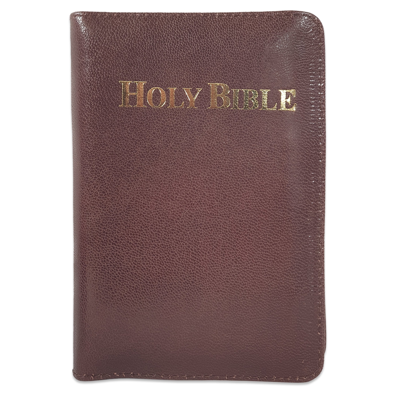 Biblia in lb. engleza, King James Version, mica, piele maro, aurita, fermoar, cuv. lui Isus cu rosu Biblia in lb. engleza, King James Version, mica, piele maro, aurita, fermoar, cuv. lui Isus cu rosu