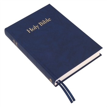 Holy Bible blue- Biblia in limba engleza, marime mare, coperta cartonata albastra