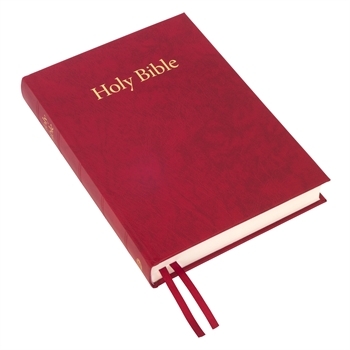 Holy Bible red- Biblia in limba engleza, marime mare, coperta cartonata rosie