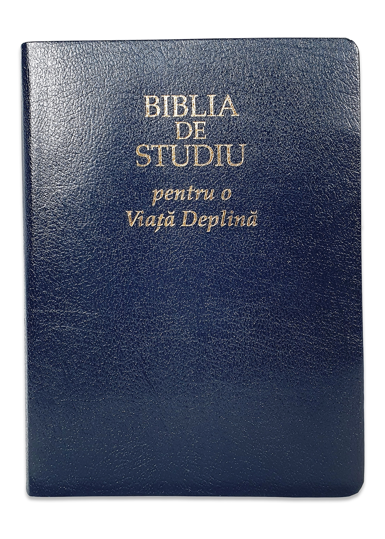 Biblia de studiu pentru o viata deplina, cu concordanta si explicatii, din piele bleumarin, index, margini aurii Biblia de studiu pentru o viata deplina, cu concordanta si explicatii, din piele bleumarin, index, margini aurii