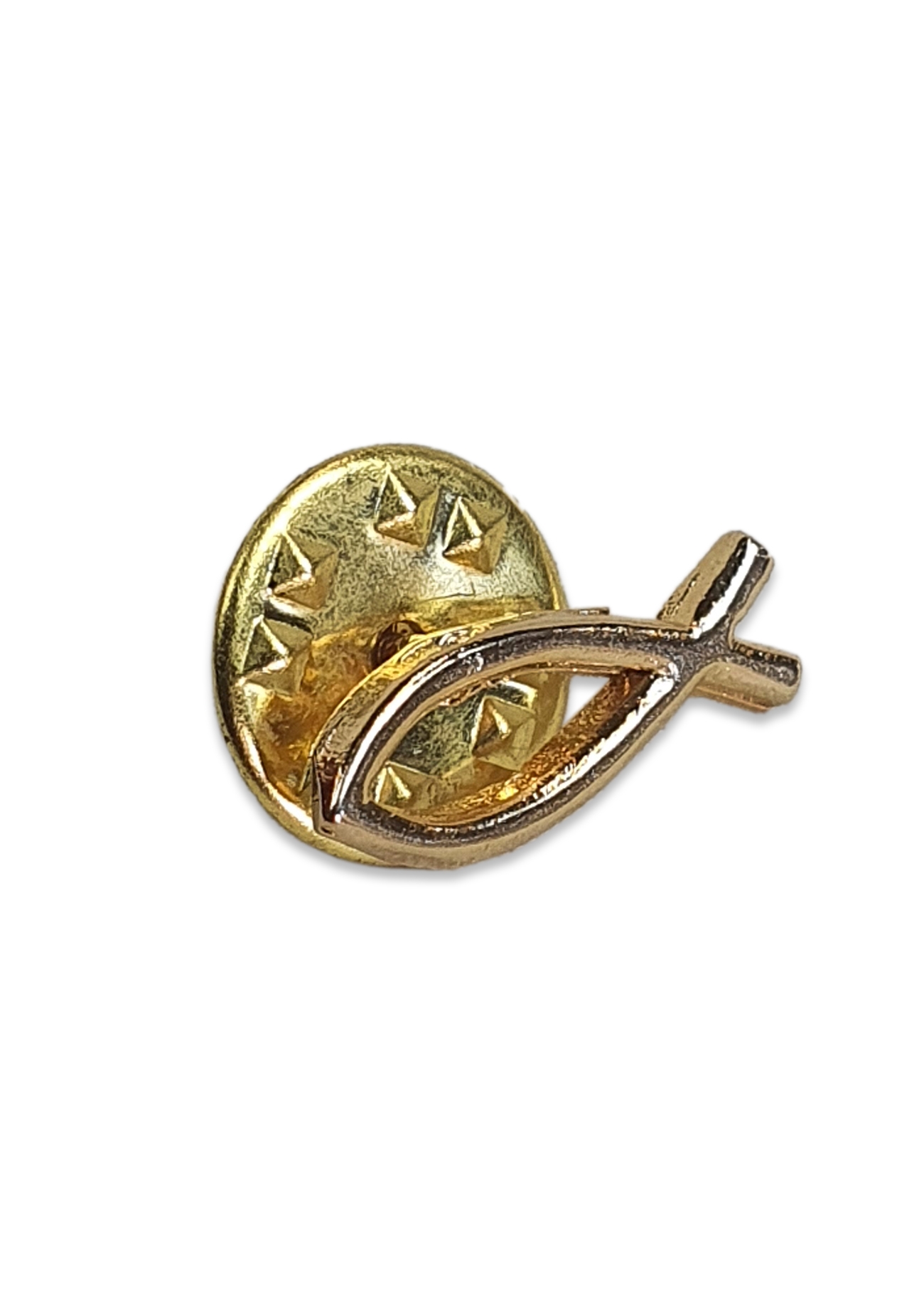 Insigna metalica, peste, aurie (1.6 x 0.5 cm) Insigna metalica, peste, aurie (1.6 x 0.5 cm)