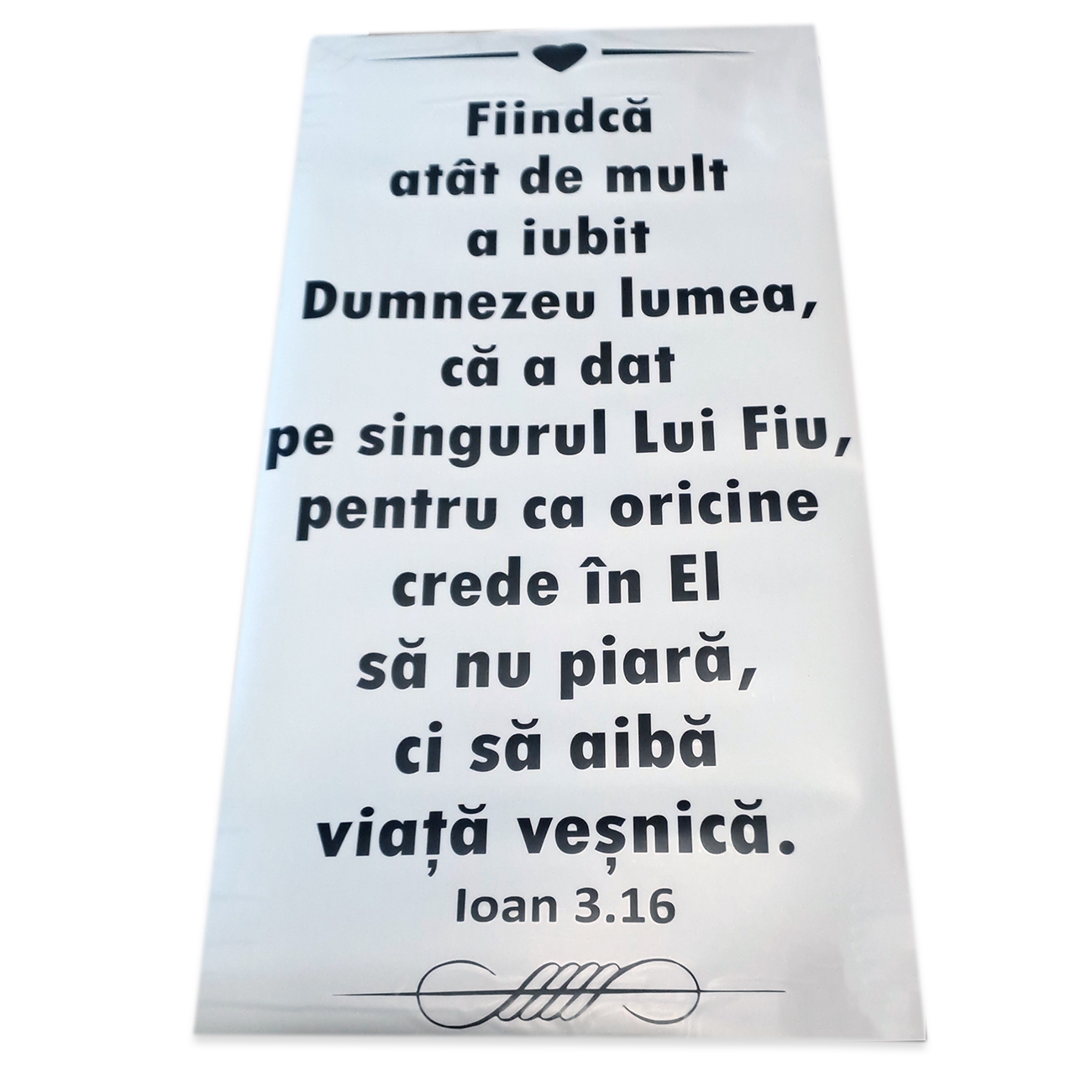 Sticker mare de perete - Fiindcă atât de mult a iubit Dumnezeu lumea Sticker mare de perete - Fiindcă atât de mult a iubit Dumnezeu lumea