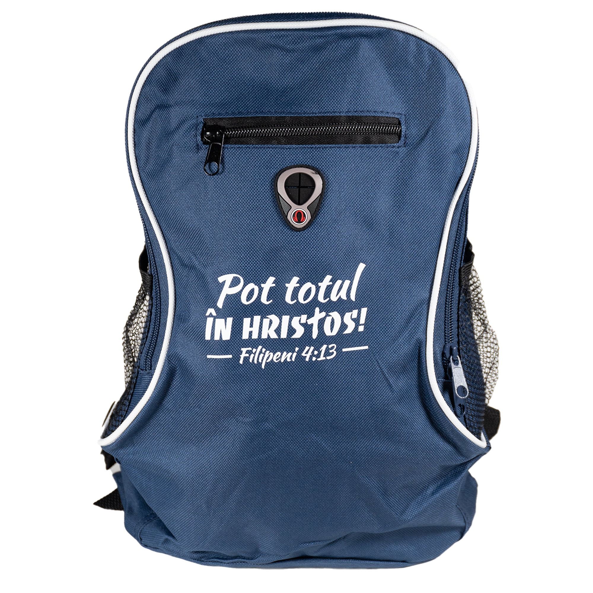 Ghiozdan rucsac - bleumarin închis "Pot totul în Hristos!" (Filipeni 4:13) Ghiozdan rucsac - bleumarin închis "Pot totul în Hristos!" (Filipeni 4:13)