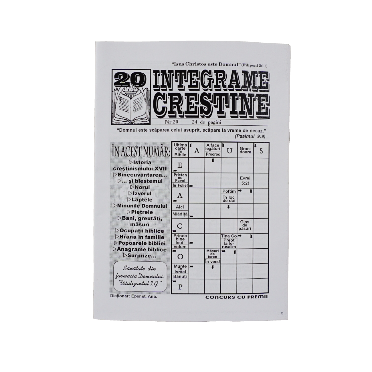 Integrame crestine - nr. 20 Integrame crestine - nr. 20