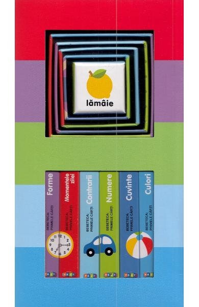 Bebe invata. Set educativ: 6 carti + 6 cuburi Bebe invata. Set educativ: 6 carti + 6 cuburi