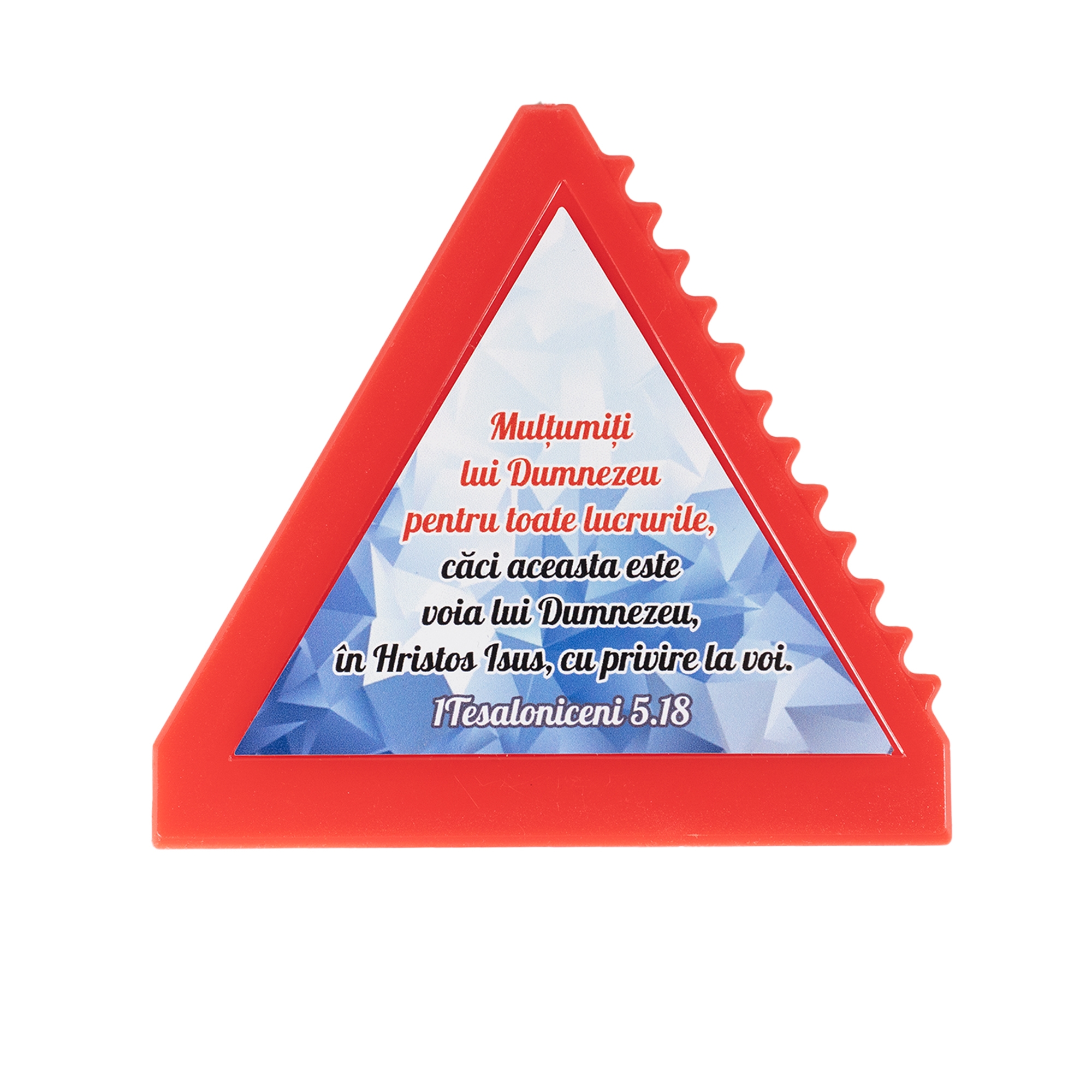Racleta gheață - roșie "Mulțumiți lui Dumnezeu pentru toate lucrurile..." (1Tesaloniceni 5:18) Racleta gheață - roșie "Mulțumiți lui Dumnezeu pentru toate lucrurile..." (1Tesaloniceni 5:18)