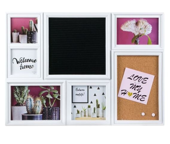 Rama foto alba - 5 poze (53x37.5cm) Rama foto alba - 5 poze (53x37.5cm)