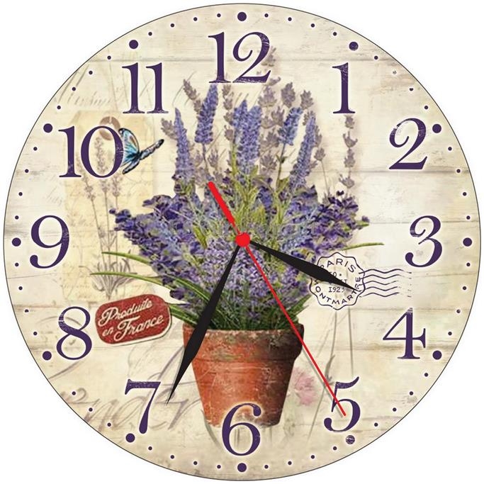 Ceas rotund perete Lavanda - 28 x 28 cm Ceas rotund perete Lavanda - 28 x 28 cm