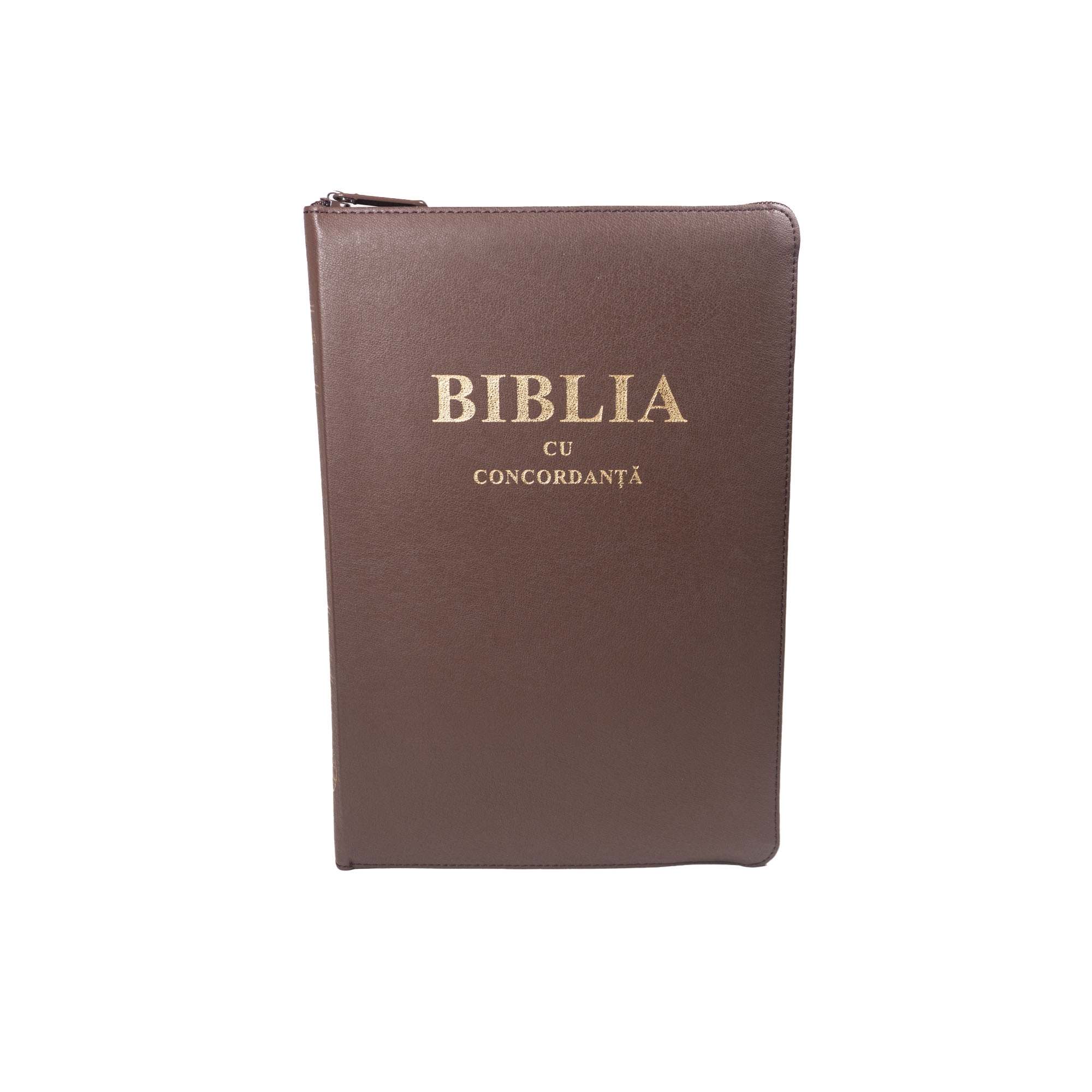 Biblia foarte mare, piele, scris foarte mare, vișinie, aurita, fermoar, index, concordanta, trad. Cornilescu [CO 087 ZTI]