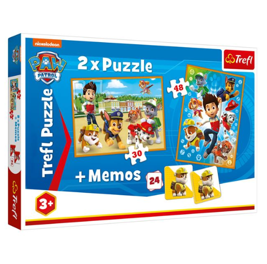 Puzzle Trefl - Paw Patrol, 2 in 1 + Memos - Activitati pentru copii (3+) Puzzle Trefl - Paw Patrol, 2 in 1 + Memos - Activitati pentru copii (3+)