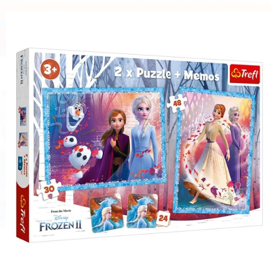 Puzzle Trefl - Frozen 2, 2 in 1 + Memos - Activitati pentru copii (3+) Puzzle Trefl - Frozen 2, 2 in 1 + Memos - Activitati pentru copii (3+)