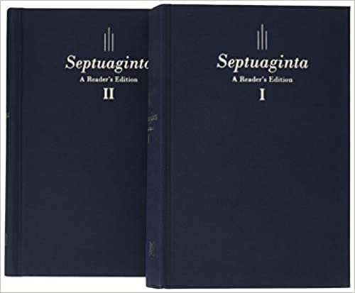 Septuaginta, Greek Old Testament - Biblia, Vechiul Testament in greaca, marime mare, coperta cartonata, bleumarin (2 volume) Septuaginta, Greek Old Testament - Biblia, Vechiul Testament in greaca, marime mare, coperta cartonata, bleumarin (2 volume)