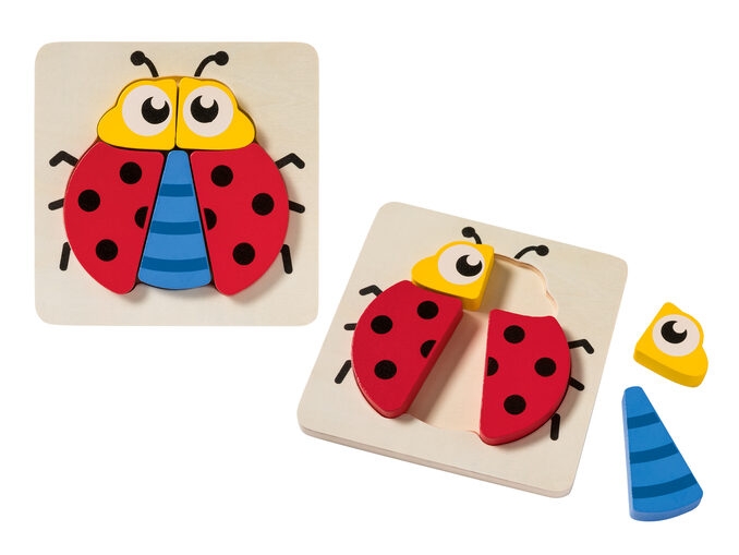 Puzzle din lemn pentru copii - Buburuza (1+) Puzzle din lemn pentru copii - Buburuza (1+)