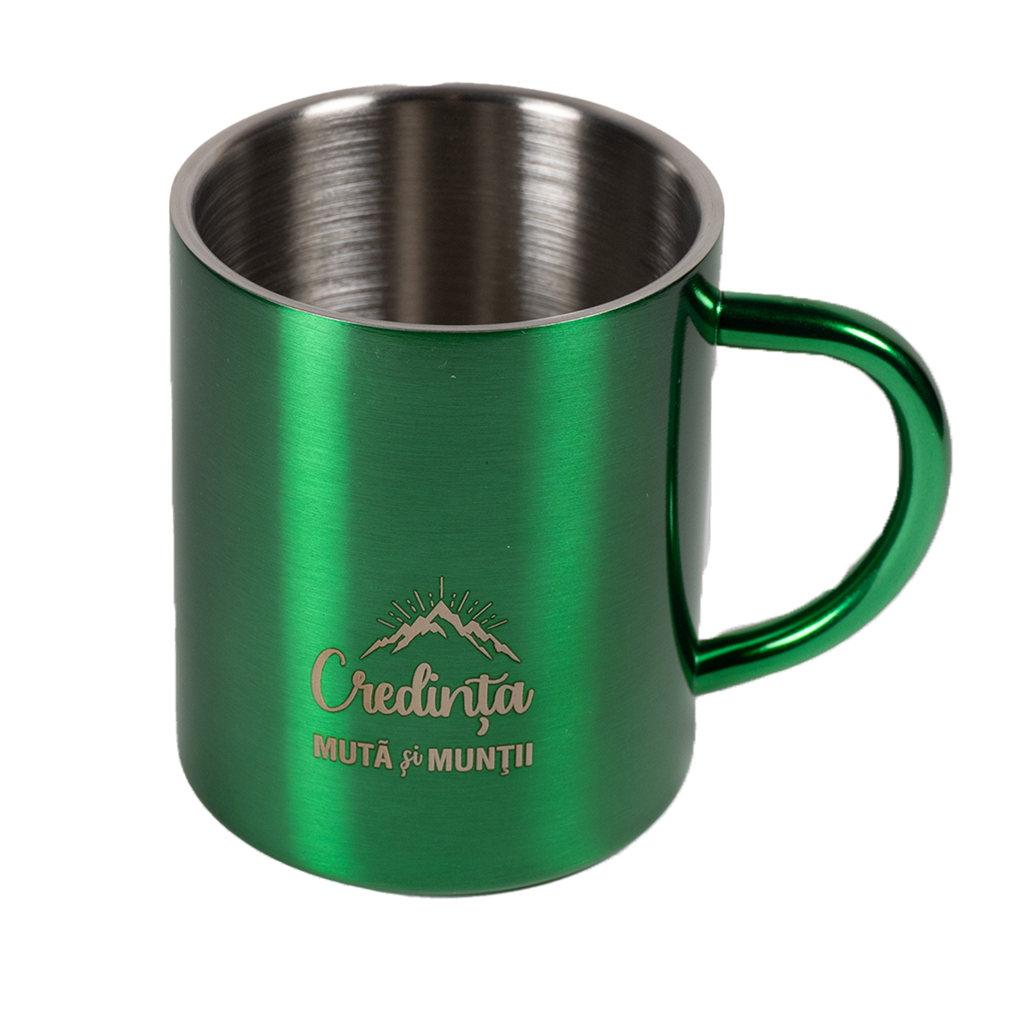 Cana metalica verde- Credința mută și munții Cana metalica verde- Credința mută și munții