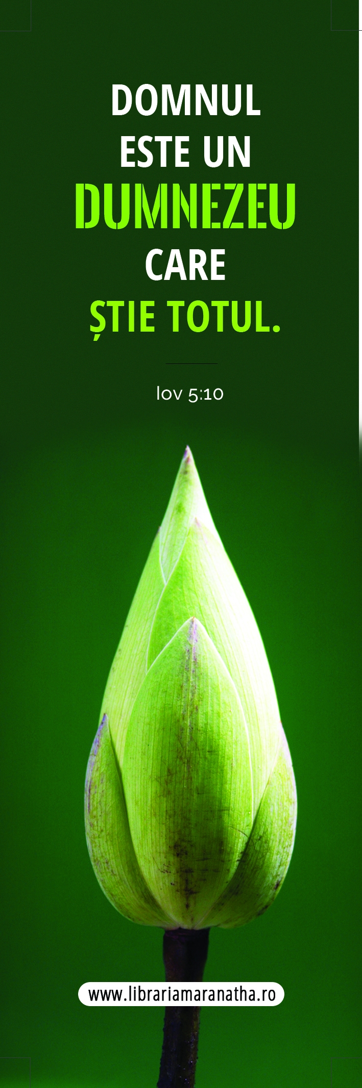 Semn de carte - Domnul este Un Dumnezeu care stie totul (22) Semn de carte - Domnul este Un Dumnezeu care stie totul (22)