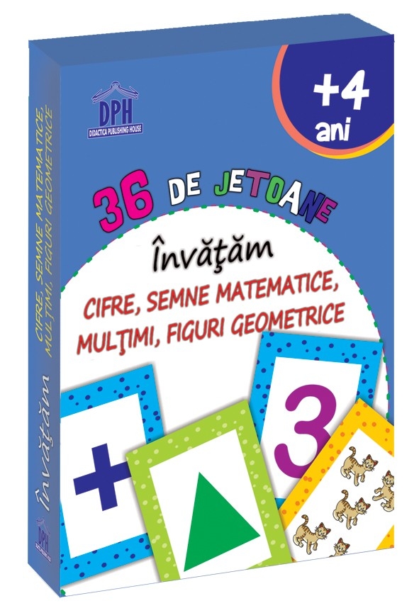 36 de Jetoane - Invatam - Cifre, Semne Matematice, Multimi, Figuri geometrice - Jocuri pentru copii (4+) 36 de Jetoane - Invatam - Cifre, Semne Matematice, Multimi, Figuri geometrice - Jocuri pentru copii (4+)