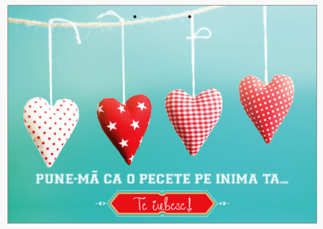 Poster cu text A4 - "Pune-mă ca o pecete pe inima ta... Te iubesc!"[75]