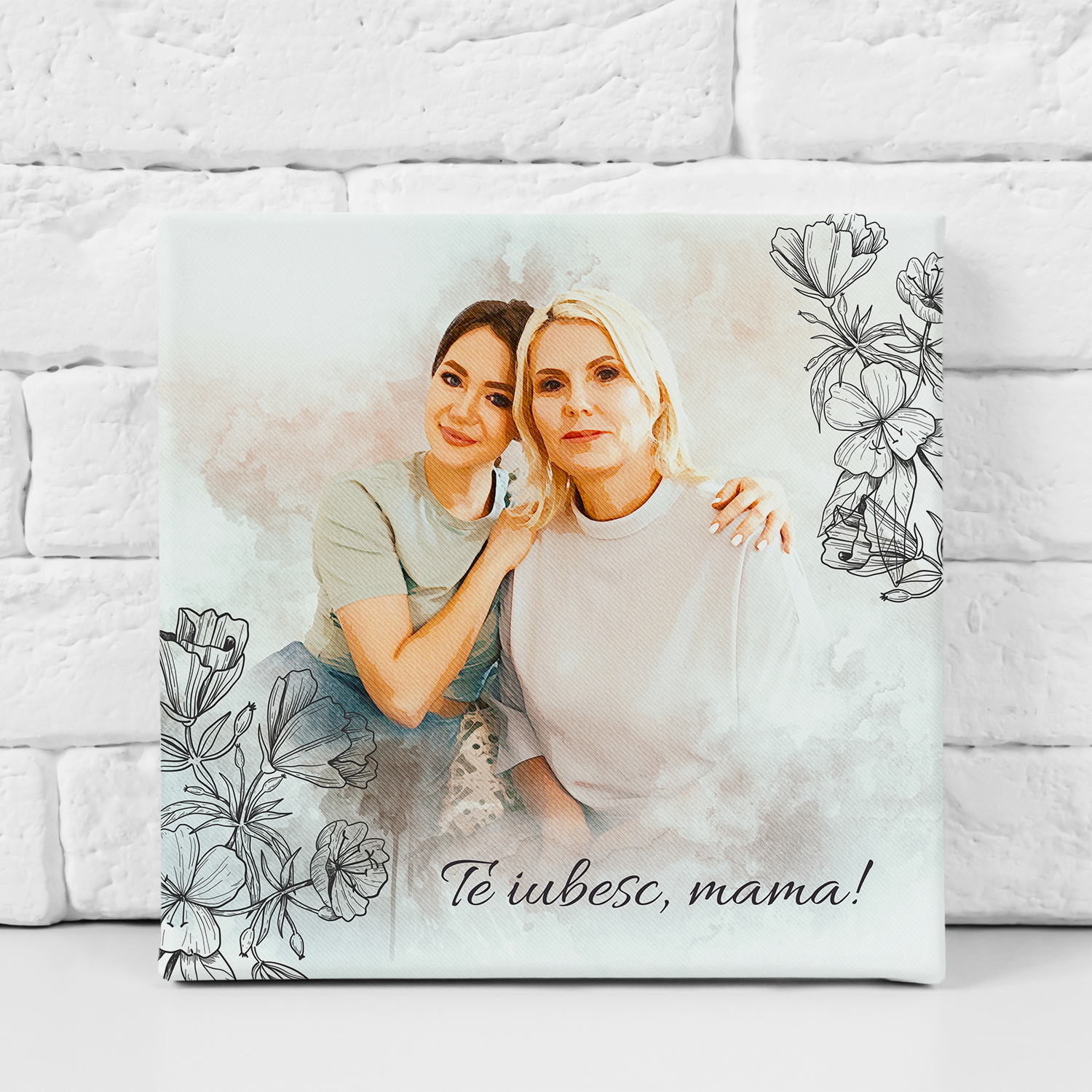 Tablou canvas personalizat cu poză – Te iubesc, Mama Tablou canvas personalizat cu poză – Te iubesc, Mama