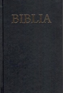 Biblia marime medie, neagra, cu coperta tare, cu trimiteri, fara cruce [063 CT]