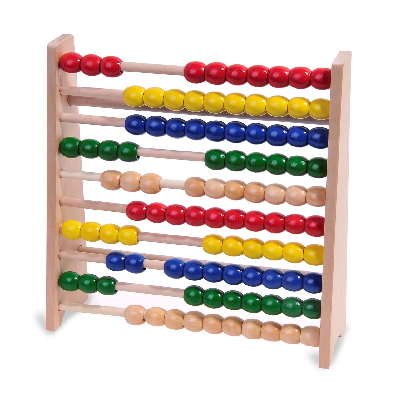 ABAC din lemn, mare - 100 bile (25x25cm) (3+) ABAC din lemn, mare - 100 bile (25x25cm) (3+)