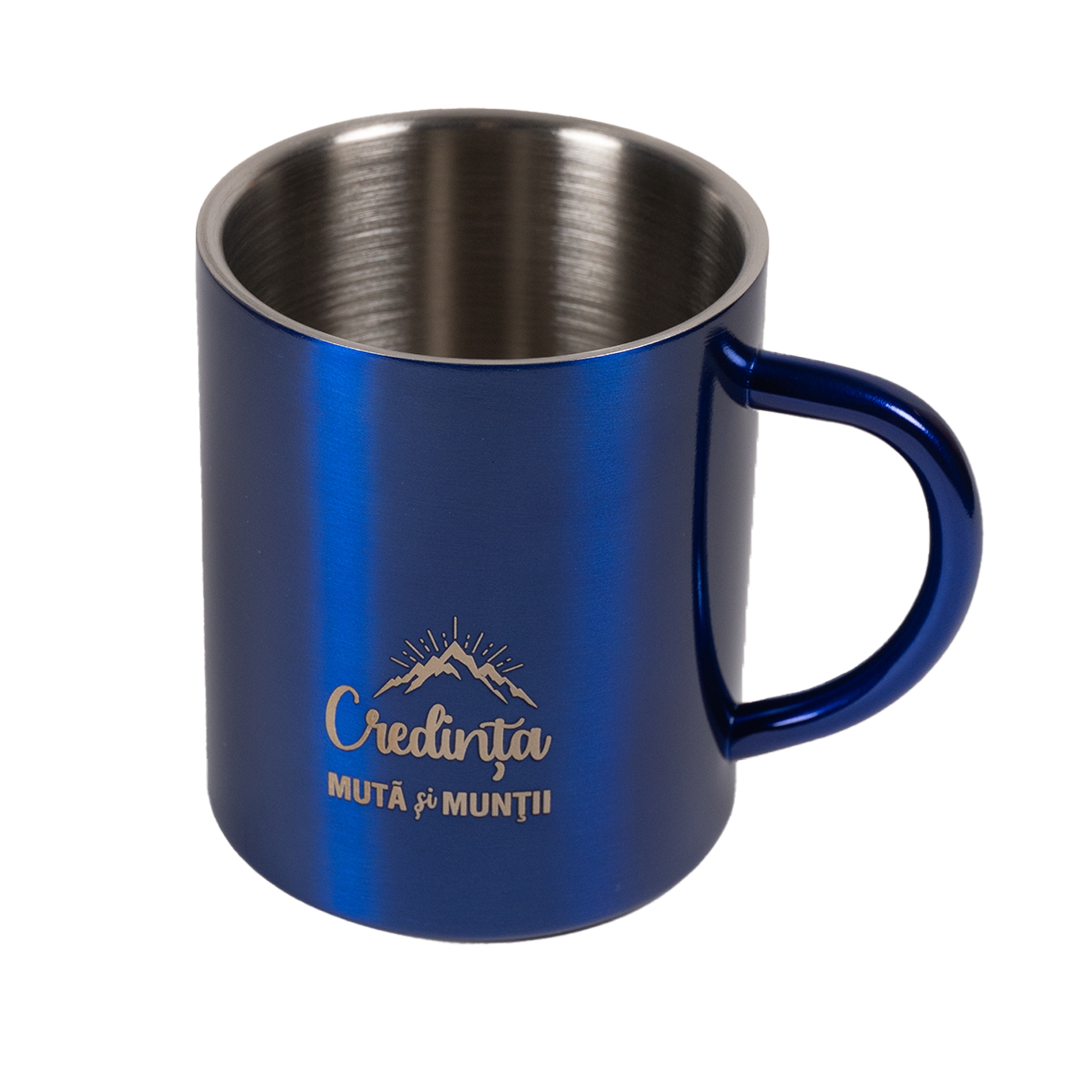 Cana metalica albastră - Credința mută și munții