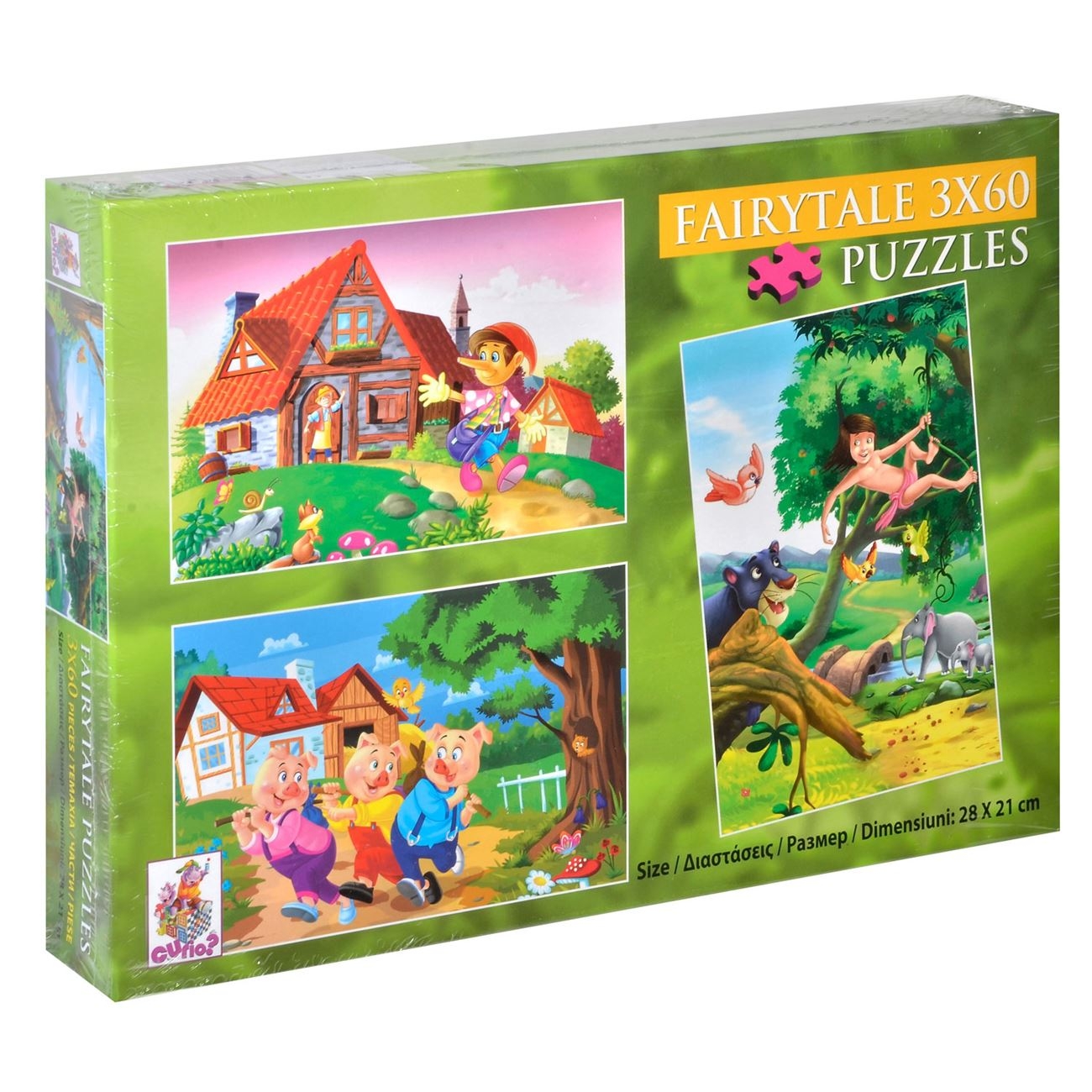 Set 3 Puzzle - Pinocchio, Cei 3 Purcelusi, Tarzan - Activitati pentru copii (5+) Set 3 Puzzle - Pinocchio, Cei 3 Purcelusi, Tarzan - Activitati pentru copii (5+)