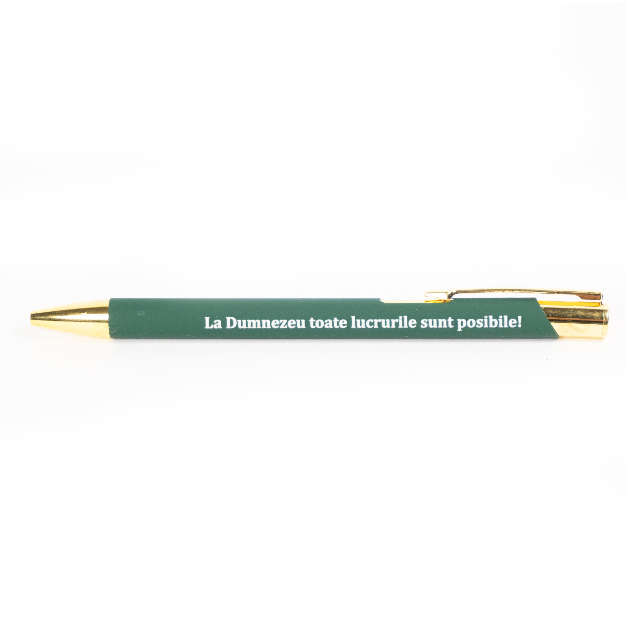 Pix cu mesaj crestin - La Dumnezeu toate lucrurile sunt posibile! (verde) Pix cu mesaj crestin - La Dumnezeu toate lucrurile sunt posibile! (verde)